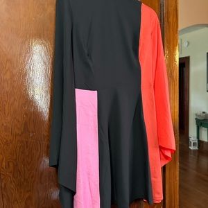 NWT size 6 one33 social mod style color block long sleeve dress